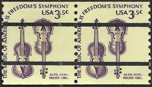 # 1813a MINT NEVER HINGED PRE-CANCELLED WEAVER VIOLINS