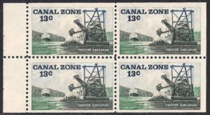 CANAL ZONE 163A  13 cent Dredge Cascadas Stamp Mint OG NH VF