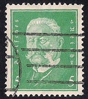 Germany #368 5pf President Paul Von Hindenburg used VF