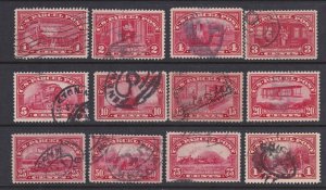 US Stamp Parcel Post #Q1-Q12 Complete Set Used Sound Q1-12