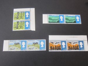 Great Britain 1966 Sc 454-57 pair set MNH