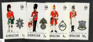 Gibraltar; Scott 276-279; 1971; Unused; NH; Complete Set