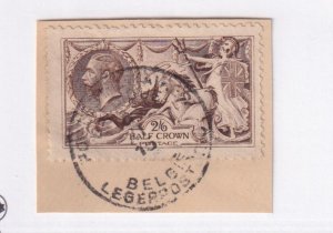 GB Sct # 173 VF-KGV 2/6d GEORGE AND THE DRAGON BELGIUM SON CANCEL CV $160