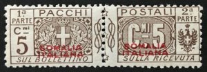 ITALY SOMALIA Pacchi n.43 cv 600$  MNH** NEVER ISSUED