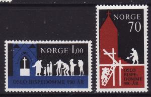 Norway #576-77 F-VF Mint NH ** Bishopric of Oslo