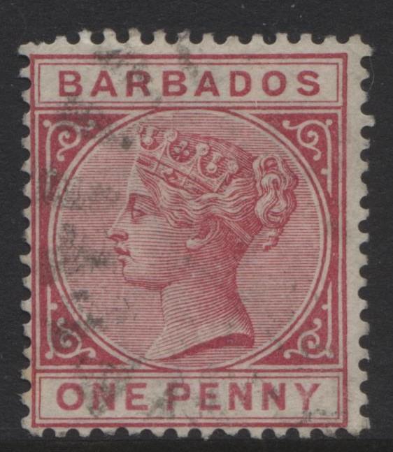 Barbados - Scott 61-  QV - Definitive -1882 - FU - Single 1p Stamp2