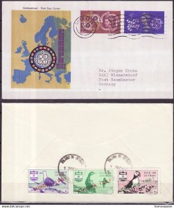 Herm (Guernsey)  1961 Europa Overprints on illustrated FDC