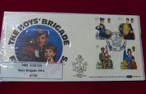 Great Britain First Day Cover 24 March 1982 Youth - Boys Brigade SW6 Cancel