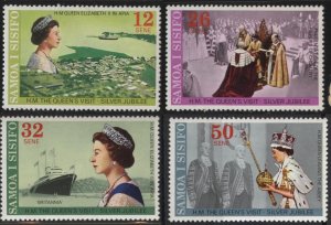 Samoa 446-449 (mnh set of 4) Eliz. II Silver Jubilee (1977)