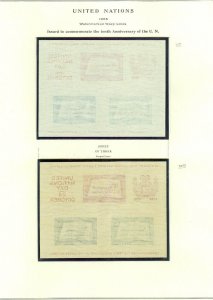 EDW1949SELL : UNITED NATIONS 1955 Scott #38. 1st & 2nd Printing. VF, MNH + FDCs.