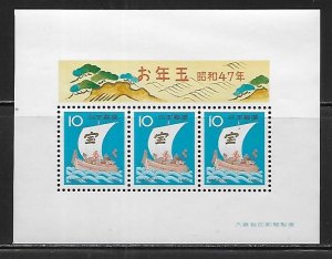 Japan 1101-2 1972 New Year s.s. Lottery Prize MNH (*sch*)