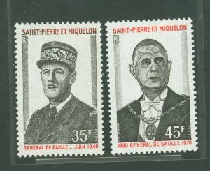 St. Pierre & Miquelon #417-8 Mint (NH) Single (Complete Set)