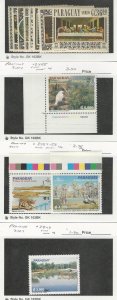 Paraguay, Postage Stamp, #1004a-1007, 2755, 2757-8, 2849 Mint NH, JFZ