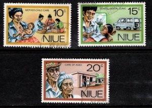 Niue - #196 - 198  Social Services set/3 - Used