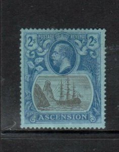 ASCENSION ISLAND  20  KGV  2/  SINGLE  F-VF  MLH  SHERWOOD STAMP