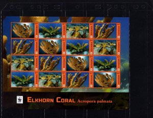 Grenada 4191 Coral Marine Life 2016 MNH Full Sheet A1c