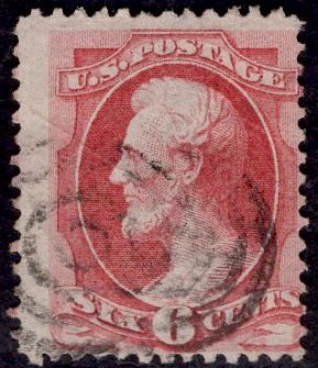 US Stamp #148 6c Carmine Lincoln USED SCV $22.50