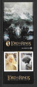 NEW ZEALAND SGSB119 2003 LORD OF THE RINGS THE RETURN OF THE KING BOOKLET   MNH 