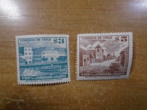 Chile  #  271-72  MNH