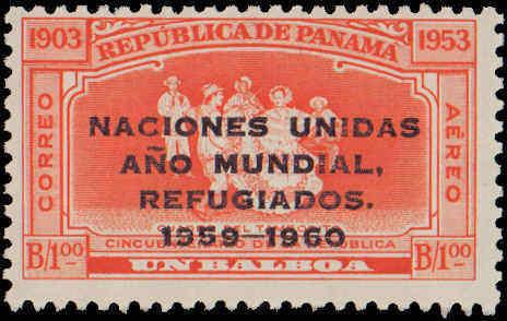 1960 Panama #C227-C229, Complete Set(3), Never Hinged