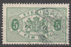 Sweden #O3  F-VF Used CV $52.50  (A13489)