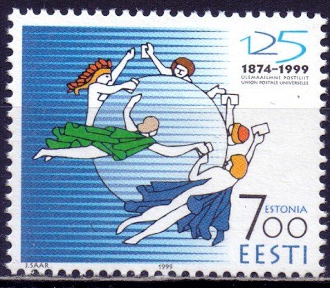 Estonia. 1999. 353. 125 years of UPU. MNH.