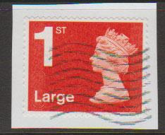 GB QE II Machin SG U2960a - 1st vermillion  Large - MA14 - No Source Code