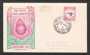 New Zealand, Scott cat. 326. Pan-Pacific Scout Jamboree. First day cover. ^