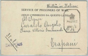 73068 - GB - Postal History -  POW mail: ITALIAN  Prisoner of War in INDIA 1945