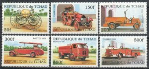 Chad Stamp 782-787  - Fire Trucks