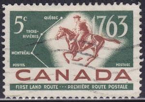 Canada 413 French-Canadian Pony Express 5¢ 1963