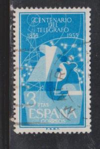 SPAIN Scott # 841 Used - Telegraph & Radio Communications