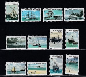 Cocos Islands # 20-31, Historic Ships, Mint NH, 1/2  Cat