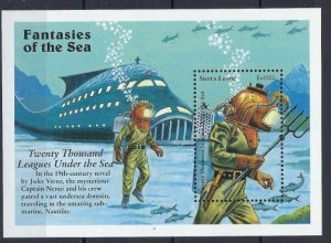 Sierra Leone 1956 MNH 1996 Twenty thousand leagues under the sea (an8742)