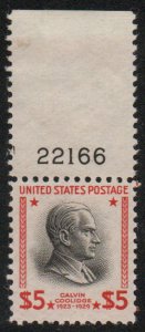 USA #834 VF OG NH, Plate number single, large top, bold color! Retails $75