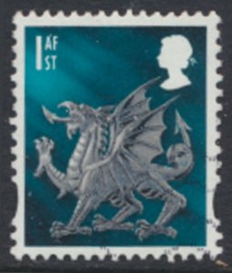 Wales  GB  1st Dragon   SG W99  Used    SC#  21  see details