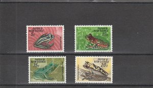 Papua New Guinea  Scott#  257-260  MNH  (1968 Frogs)