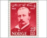 Norway Mint NK 377 Alexander Kielland 25 Øre Red