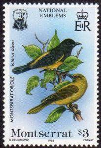 Montserrat 553 - Mint-NH - Montserrat Oriole (cv $2.25)