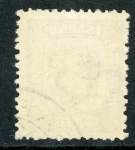 Iceland 1907 Two Kings 6a Gray & Gray Brn Perf 13 Scott 75 VFU C853