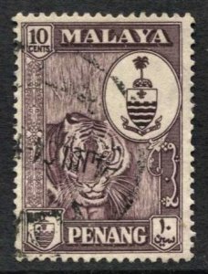 STAMP STATION PERTH Penang #61 Crest Definitive Used 1960 CV$0.30