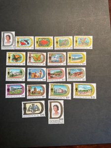 Stamps Dominica Scott #268-86 never hinged