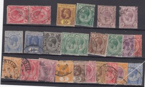 Straits Settlements KGV Unchecked Collection Of 25 Fine Used BP5586