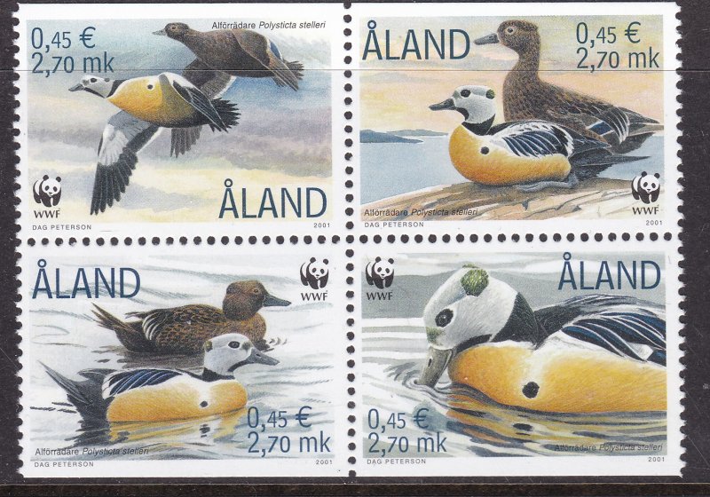 Aland, Fauna, WWF, Birds MNH / 2001