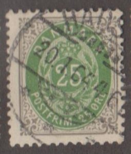 Denmark Scott #50 Stamp - Used Single