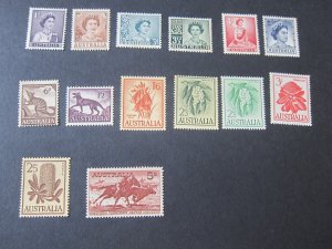 Australia 1959 Sc 314-331 set MNH/MH