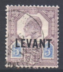 Levant (British) Scott 17 - SG L8, 1905 Edward VII 1.1/2d used