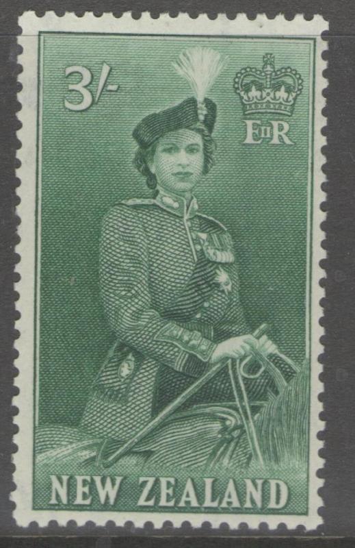 NEW ZEALAND SG734 1954 3/= BLUISH-GREEN MNH