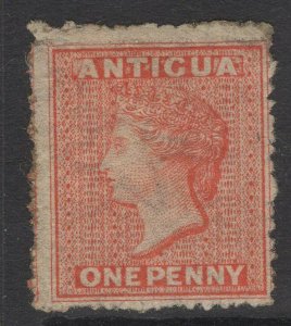 ANTIGUA SG7b 1867 1d VERMILION WMK SIDEWAYS MTD MINT