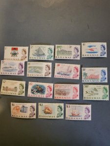 Stamps Bahamas Scott #252-66 hinged